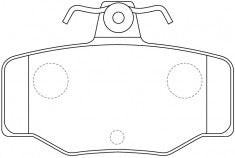 NIBK, Brake Pad, DB1702, PN2214, BENDIX