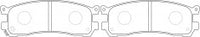 NIBK, Brake Pad, A-242K, PN5290, AKEBONO
