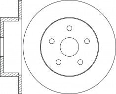 จานโรเตอร์, NIBK, 26700AE010, RN1257, OEM (018762)