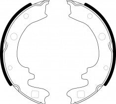 NIBK, Brake Shoes, NR-3529, FN3351, AKEBONO
