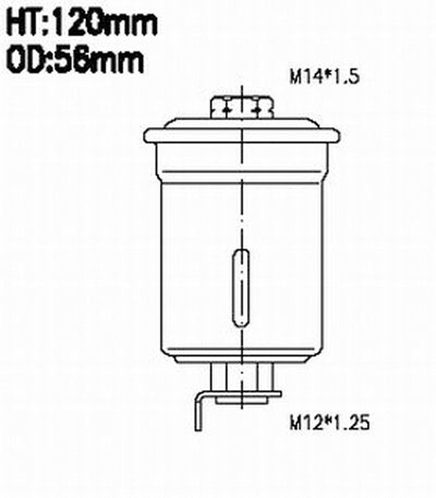 JS,, Petrol Filter (INJECTOR & CARBURETOR), 043-0843, FS6031, TOYOTA