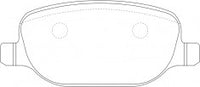 ผ้าเบรค NIBK 77365542, PN0324, ALFA ROMEO (009506)