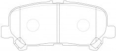NIBK, Brake Pad, 04466-26030, PN1862, TOYOTA