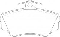 ผ้าเบรค NIBK 571414B PN0261 BENDIX EUR (019132)