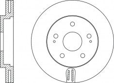 Rotor Disc, NIBK, 51712-0Z000, RN1348V, HYUNDAI (017446)