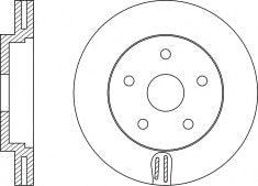 Rotor Disc, NIBK, 43512-68010, RN1196V, TOYOTA (019115)