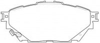 NIBK, Brake Pad, AN-782WK, PN23001, AKEBONO