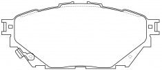 NIBK, Brake Pad, AN-782WK, PN23001, AKEBONO