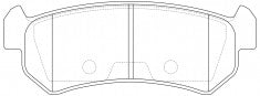 ผ้าเบรค NIBK DB1690 PN0376 BENDIX AUS (016795)