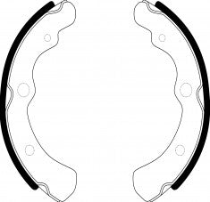 NIBK, Brake Shoes, NN-6012, FN7729, AKEBONO