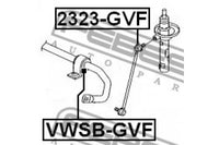 Stabilizer Bush, FEBEST, 1K0 411 303 AF_BL, VWSB-GVF, AUDI (067467)