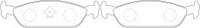 NIBK, Brake Pad, A-255K, PN6185, AKEBONO