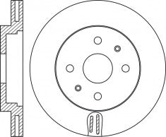 Rotor Disc, NIBK, 43512-B1030, RN1954V, DAIHATSU (017072)