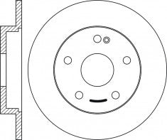 Rotor Disc, NIBK, 561696B, RN1289, BENDIX (017877)