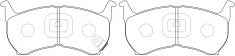ผ้าเบรค NIBK, A-116K, PN5155, AKEBONO (018030)
