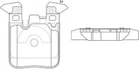 NIBK, Brake Pad, 34 21 2 284 766, PN32004, BMW