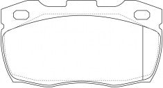 NIBK, Brake Pad, DB1305, PN0243, BENDIX