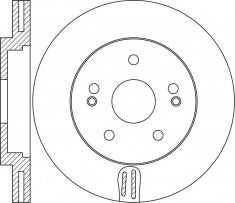 Rotor Disc, NIBK, 51712-2T000, RN1644V, HYUNDAI (017424)