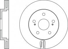 Rotor Disc, NIBK, 562269B, RN1143V, BENDIX (018891)