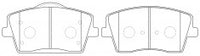 ผ้าเบรค NIBK, D2137-9374, PN0871, FMSI (019162)