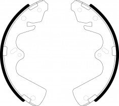 NIBK, Brake Shoes, H720-26-310A, FN3365, MAZDA