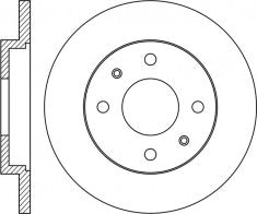 Rotor Disc, NIBK, 562055B, RN1961, BENDIX (018603)