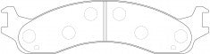 NIBK, Brake Pad, MKD655, PN0063, BENDIX