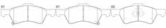 NIBK, Brake Pad, DB1901, PN0321, BENDIX