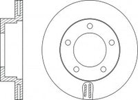 จานโรเตอร์, NIBK, 561629B, RN1284V, BENDIX (017732)