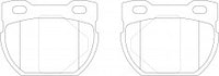 ผ้าเบรค NIBK 573068B, PN0276, BENDIX EUR (017735)