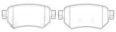 NIBK, Brake Pad, D1874-9103, PN0673, FMSI