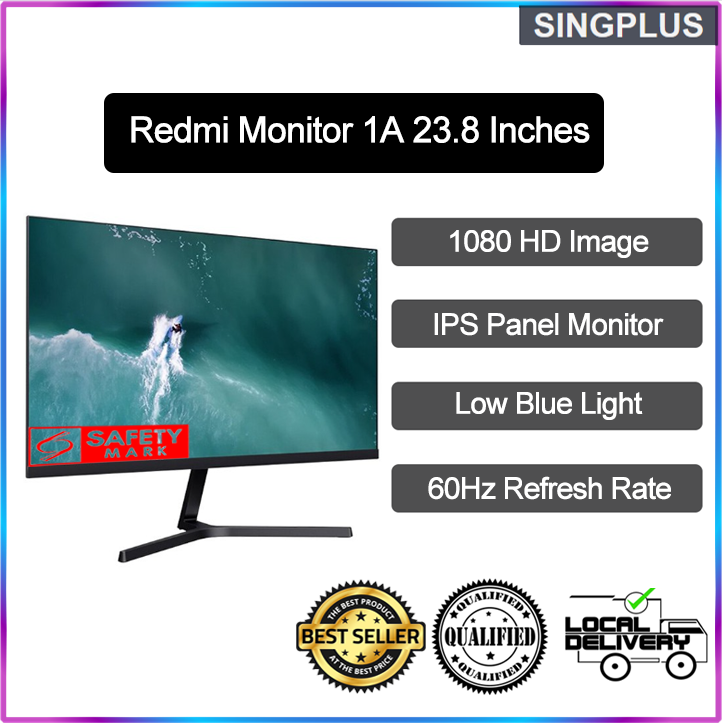 【SG LOCAL SELLER】Redmi Gaming PC Monitor 1A 23.8-Inch FHD1080P IPS Panel 178 ° Super View Angle Multi-Interface Game Display
