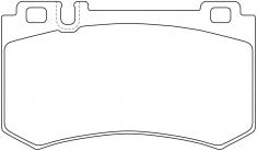 ผ้าเบรค NIBK 573088B PN0343 BENDIX EUR (017902)