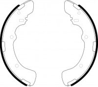 NIBK, Brake Shoes, NR-3043, FN6686, AKEBONO