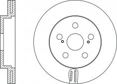 Rotor Disc, NIBK, 4351220740, RN1142V, OEM (018812)