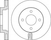 Rotor Disc, NIBK, 40206-3LG0A, RN1619V, NISSAN (018475)