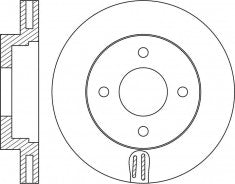 Rotor Disc, NIBK, 40206-3LG0A, RN1619V, NISSAN (018475)