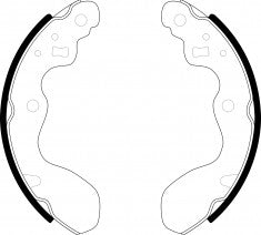 NIBK, Brake Shoes, K9951, FN9951, KASHIYAMA