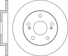 Rotor Disc, NIBK, MR128845, RN2037, MITSUBISHI (018302)
