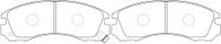 NIBK Brake Pad Ceramic, D6039, MB389542, for Mitsubishi Lancer