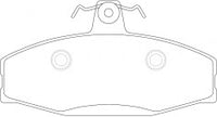 NIBK, Brake Pad, 571540B, PN0134, BENDIX EUR