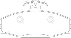 ผ้าเบรค NIBK 571540B PN0134 BENDIX EUR (018693)