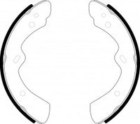 NIBK, Brake Shoes, NR-3515, FN3335, AKEBONO