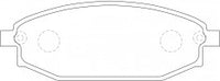 NIBK, Brake Pad, DB 2306, PN0665, BENDIX