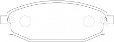NIBK, Brake Pad, DB 2306, PN0665, BENDIX