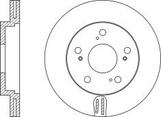 Rotor Disc, NIBK, 45251SZ3E00, RN1104V, ACURA (017940)