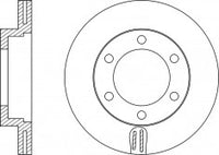 Rotor Disc, NIBK, 43512-60050, RN1090V, TOYOTA (019055)