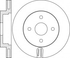 Rotor Disc, NIBK, 4351212650, RN1458V, OEM (018936)