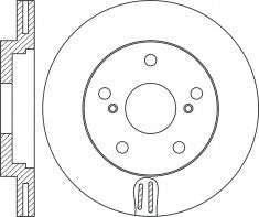 Rotor Disc, NIBK, MN102387, RN1775V, MITSUBISHI (018246)