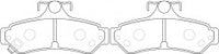 NIBK, Brake Pad, DB2104, PN0829, BENDIX